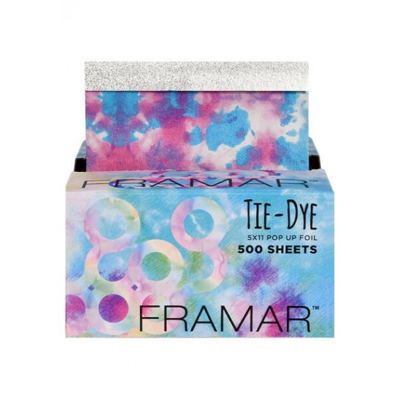 Framar Tie Dye Pop Up Foil 5x11 - Fogli Alluminio Pre-Tagliati