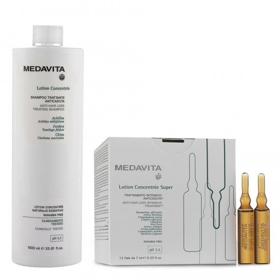 Medavita Lotion Concentree Shampoo 1000ml + Fiale Anticaduta