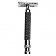 Depot Vintage Black & Silver Metal Razor