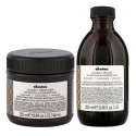 Davines Alchemic Cioccolato Shampoo + Conditioner 280+250ml - kit riflessante idratante capelli scuri
