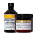 Davines Naturaltech Nourishing Shampoo + Hair Building Pack 250+250ml - rituale idratante ristrutturante capelli sfibrati secchi