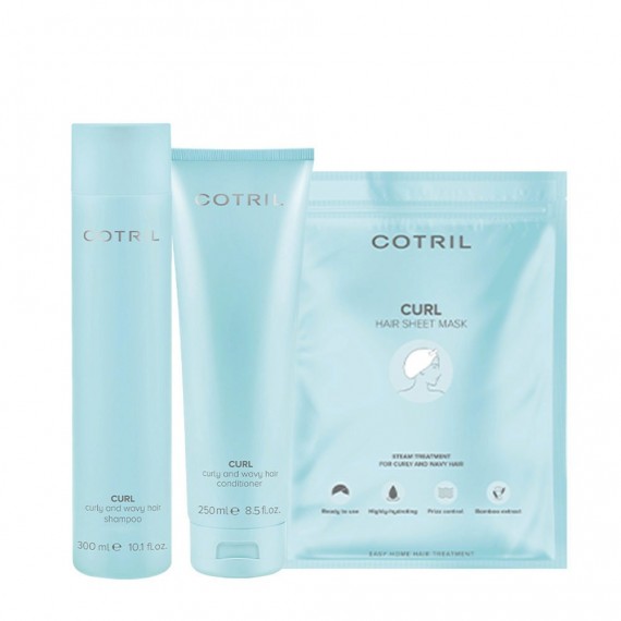 Cotril Curl Shampoo+Conditioner+Sheet...