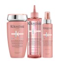 Kerastase Chroma Absolu Bain Chroma Respect Shampoo+Fluide+Serum Thermique Leave in 250+210+150ml - kit per capelli colorati e d