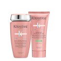 Kerastase Chroma Absolu Bain Chroma Respect Shampoo+Masque Vert Chroma  250+150ml - kit per capelli colorati da fini a medi