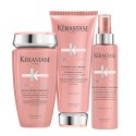 Kerastase Chroma Absolu Bain Chroma Respect+Fondant Cica Chroma+Serum Thermique 250+200+150ml - kit per capelli colorati da fini