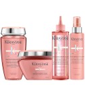 Kerastase Chroma Absolu Bain Riche Chroma Shampoo+ Fluide+Mask+Serum Thermique 250+200+200+150ml - kit per capelli colorati e da