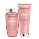 Kerastase Chroma Absolu Bain Riche Chroma Shampoo+Fondant Cica Chroma 250+200ml - kit per capelli colorati da medi a grossi