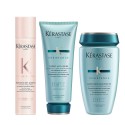 Kerastase Fresh Affair Refreshing Dry Shampoo+Ciment Anti-Usure+Bain Force Architecte 150+200+250ml - kit per Capelli Sensibiliz