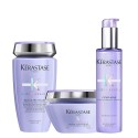 Kerastase Blond Bain Ultra Violet+Masque Ultra Violet+Cicaplasme 250+200+150ml - per capelli biondi freddi, platino, bianchi