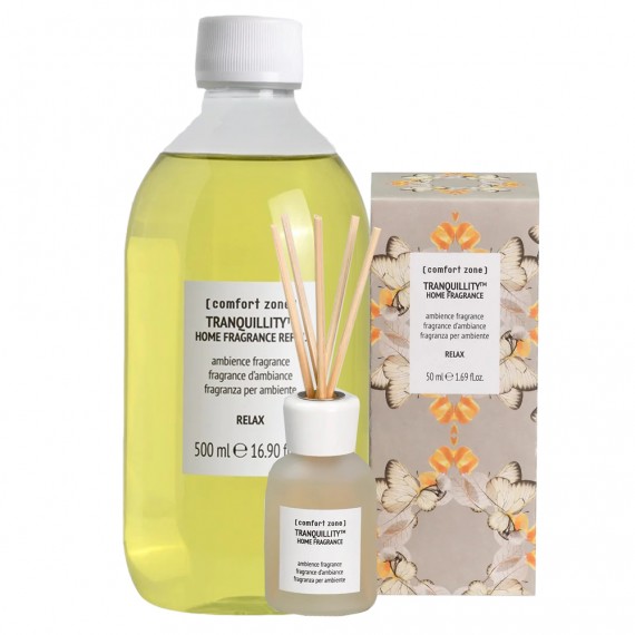 Comfort Zone Tranquillity Home Fragrance Refill 500ml senza bastoncini+ Tranquillity Home Fragrance 50ml - kit home
