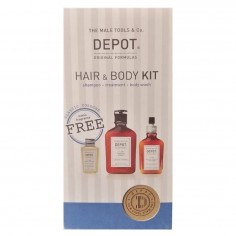 Depot Hair & Body KIT kit uomo - shampoo idratante +bagno