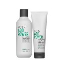 KMS Add Power Shampoo+Fluid 300+125ml – kit per capelli fini e deboli