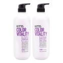 KMS Color Vitality Blonde Shampoo+Conditioner 750+750ml –  kit antigiallo capelli decolorati bianchi