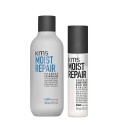 KMS Moist Repair Shampoo+Leave-in Conditioner 300+150ml - kit idratante capelli secchi 