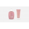 Alfaparf Semi Di Lino Moisture Nutritive Shampoo+Leave-In Conditioner 250+200ml - kit capelli secchi/crespi 