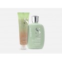 Alfaparf Semi Di Lino Scalp Care Dandruff Purifying Shampoo+Gentle Exfoliating Scrub 250+150ml - kit capelli con forfora