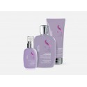 Alfaparf Semi Di Lino Smoothing Shampoo+Conditioner+Cream 250+200+125ml - kit lisciante anti-crespo