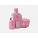 Alfaparf Semi Di Lino Moisture Nutritive Low Shampoo+Mask+Detangling Fluid 250+200+125ml - kit capelli secchi/crespi