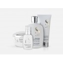 Alfaparf Semi Di Lino Diamond Illuminating Shampoo+Conditioner+Mask+All-In-1 Fluid 250+200+200+125ml - kit capelli spenti/opachi