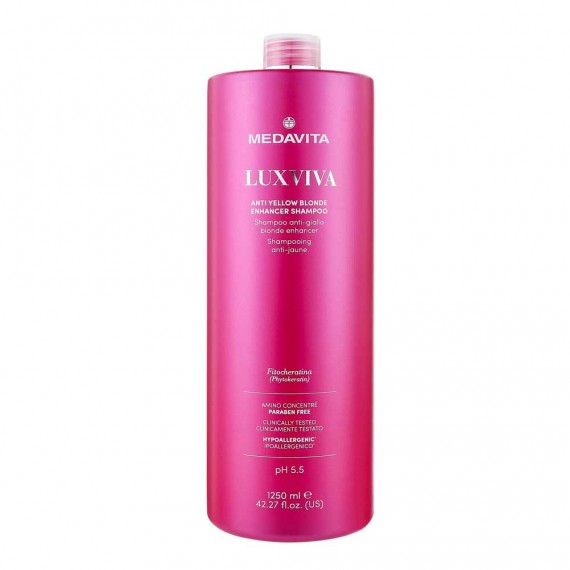 Medavita Luxviva Anti Yellow Blonde Enhancer Shampoo 1250ml