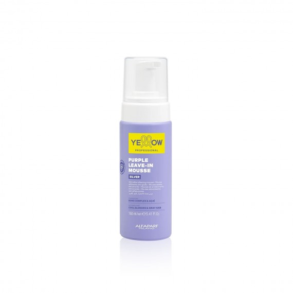 Yellow Professional Silver Purple Leave In-Mousse 160ml -