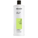 Nioxin System 2 Scalp + Hair Shampoo Progessed Thinning 1000ml - shampoo fortificante capelli naturali assottigliamento avanzato