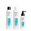 Nioxin System 3 Kit Trifasico Shampoo+Conditioner+Treatment 150+150+50ml - kit volumizzante capelli colorati diradati lieve
