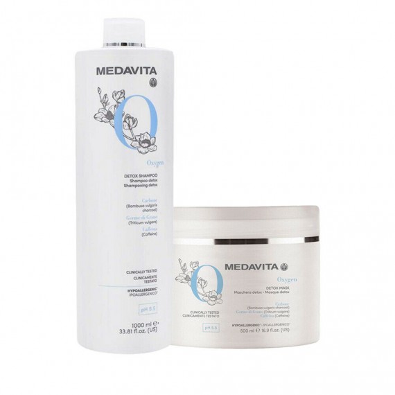 Medavita Oxygen Detox Shampoo+Mask 1000ml+500ml