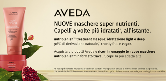 NUOVE maschere super nutrienti Aveda!